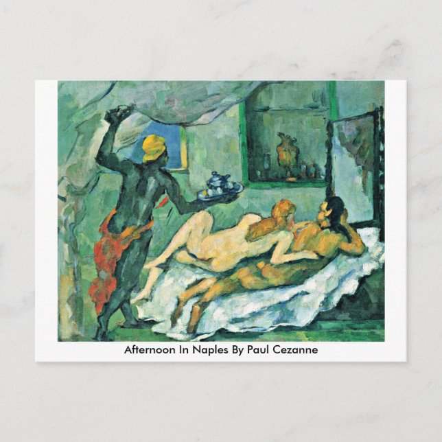 Afternoon In Naples By Paul Cezanne Postcard (Front)
