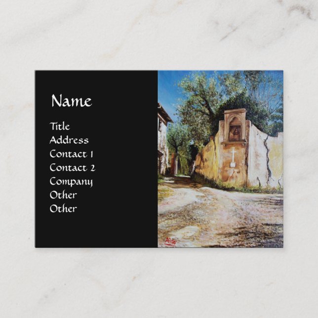 AFTERNOON IN RIMAGGIO / Tuscany View Business Card (Front)