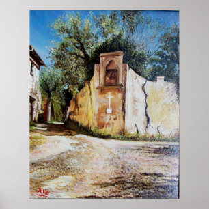 AFTERNOON IN RIMAGGIO / Tuscany View Poster