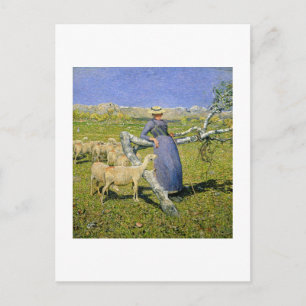 Afternoon in the Alps, 1892 (oil on canvas) Postcard