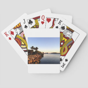 Afternoon Intercostal waterway Hollywood Florida. Playing Cards
