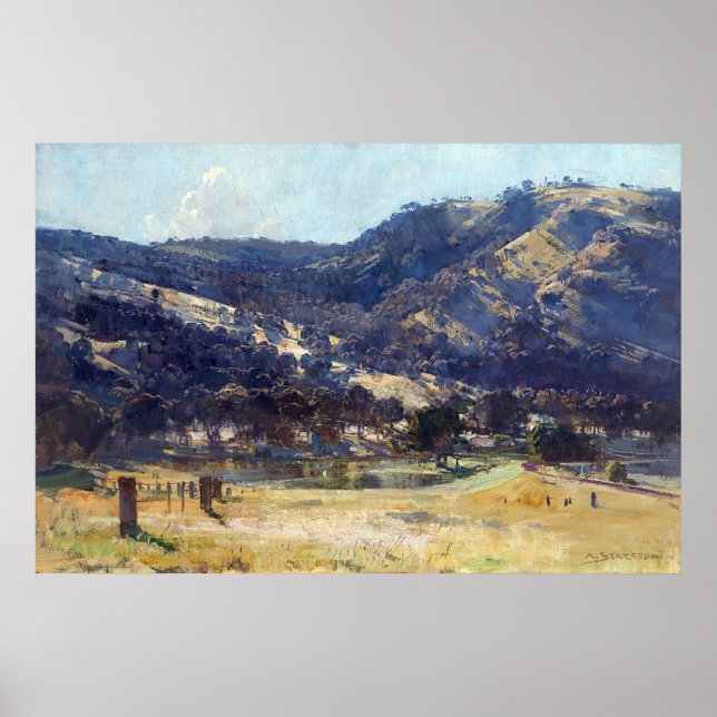 Afternoon Light Goulburn Valley Arthur Streeton Poster (Front)