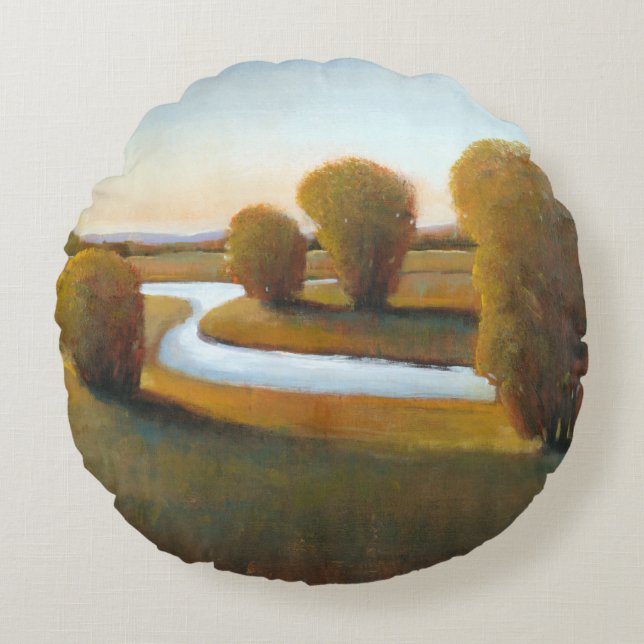 Afternoon Light V Round Cushion (Front)