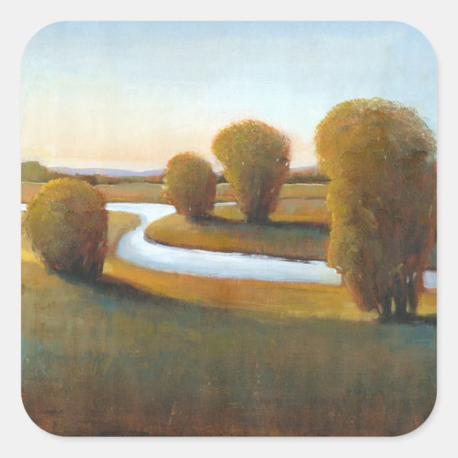 Afternoon Light V Square Sticker (Front)