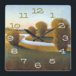 Afternoon Light V Square Wall Clock<br><div class="desc">Floral</div>