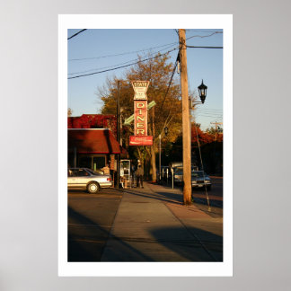 Afternoon Lull at the Diner Poster