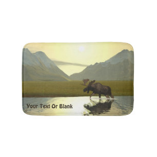Afternoon Moose Bath Mat