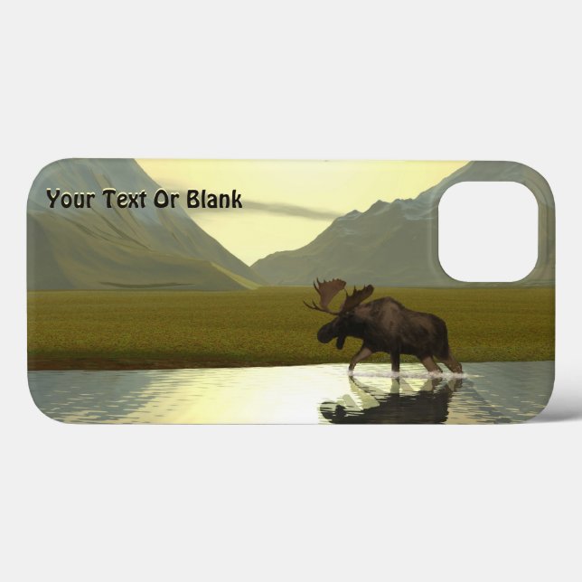 Afternoon Moose Case-Mate iPhone Case (Back (Horizontal))