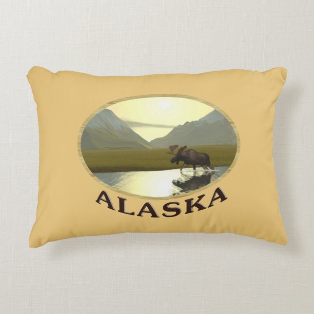 Afternoon Moose Decorative Cushion (Front)
