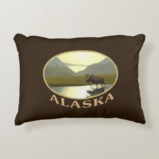 Afternoon Moose Decorative Cushion (Front)