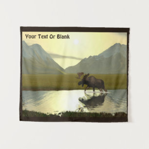 Afternoon Moose Tapestry