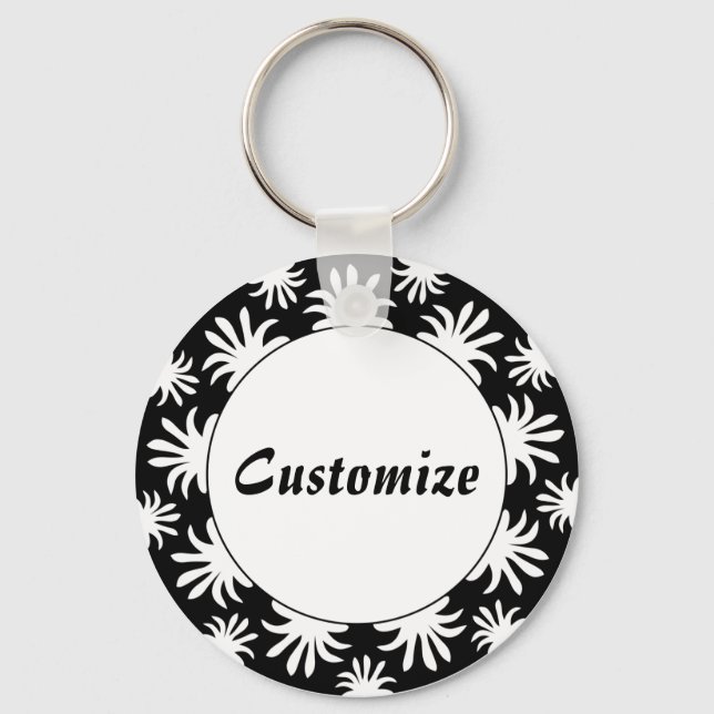 Afternoon of the Triffids Template - B&W2 Key Ring (Front)