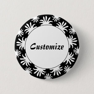 Afternoon of the Triffids Template - B&W 6 Cm Round Badge