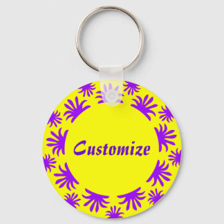 Afternoon of the Triffids Template -Yellow Key Ring