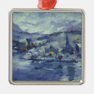 Afternoon on Lake Lucerne, 1924 Metal Tree Decoration