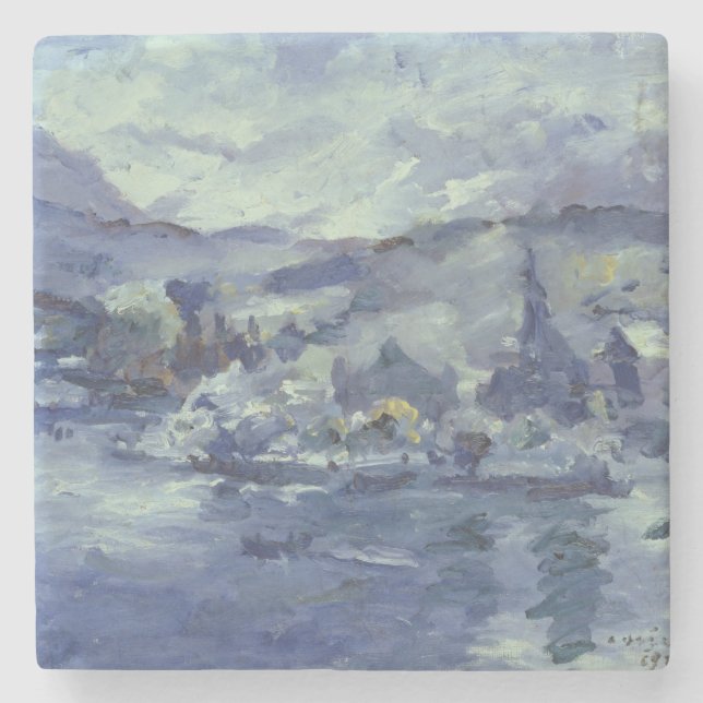 Afternoon on Lake Lucerne, 1924 Stone Coaster (Front)