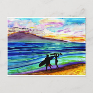 Afternoon surf lesson Lahaina Postcard