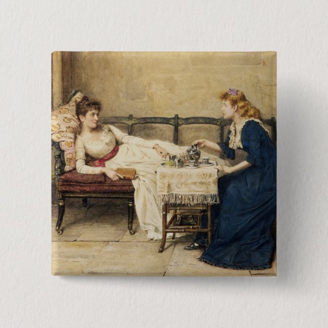 Afternoon Tea 15 Cm Square Badge (Front)