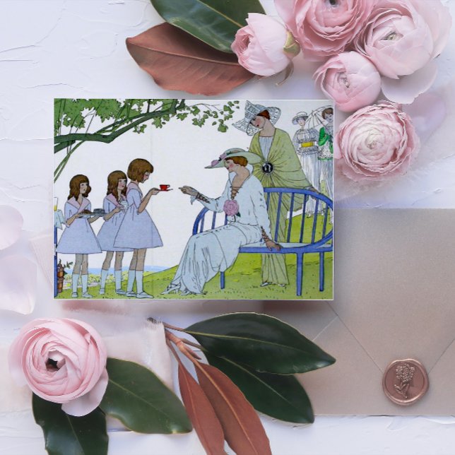 Afternoon Tea 1913 Card (Creator Uploaded)