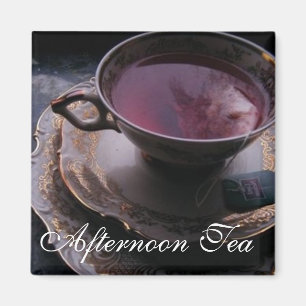 Afternoon Tea 2 Inch Square Magnet