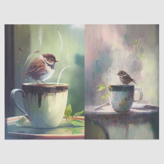 Afternoon Tea and Twitters Tissue Paper (Front)