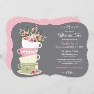 Afternoon Tea Bridal Shower Invitation