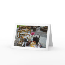 Afternoon Tea Folded Blank Greeting Card