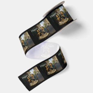 Afternoon Tea Friends Paris No 2 Happy Birthday Satin Ribbon