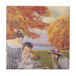 afternoon tea in the park ceramic tile
