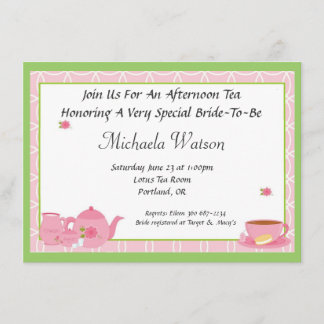 Afternoon Tea Invitation