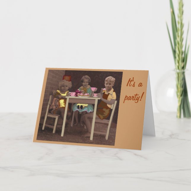 Afternoon tea, It's a party! Card (Front)