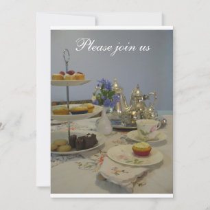 Afternoon tea ladies party invitation