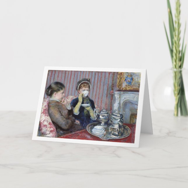 Afternoon Tea, Mary Cassatt Card (Front)