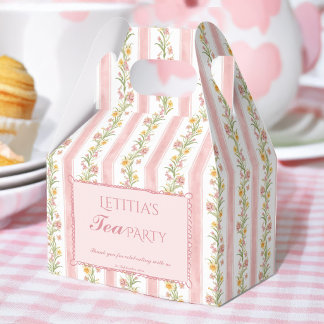 Afternoon tea party grand millennial baby shower favour box