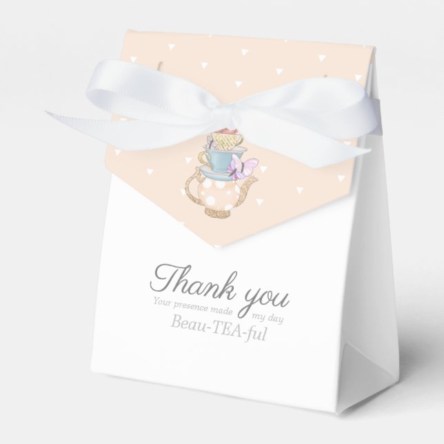 Afternoon Tea Party Ideas  Favour Box (Front Side)