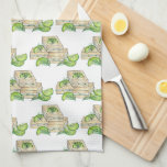 Afternoon Tea Party Shower Cucumber Sandwiches Tea Towel<br><div class="desc">Foodie-themed design features an original marker illustration of a classic cucumber finger sandwich with cream cheese and dill. Perfect for an afternoon tea party!</div>