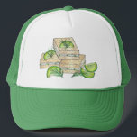Afternoon Tea Party Shower Cucumber Sandwiches Trucker Hat<br><div class="desc">Foodie-themed design features an original marker illustration of a classic cucumber finger sandwich with cream cheese and dill. Perfect for an afternoon tea party!</div>