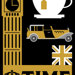 Afternoon Tea-time Tea Towel