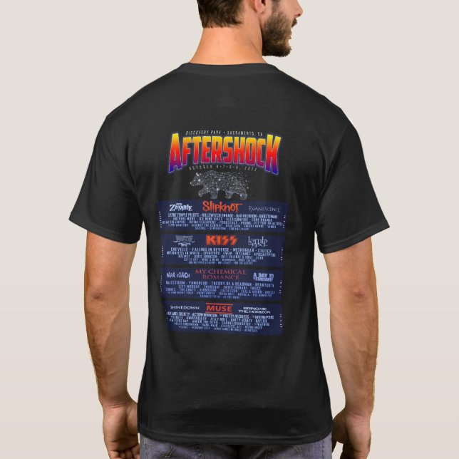 Aftershock Festival 2022 Line-Up T-Shirt (Back)