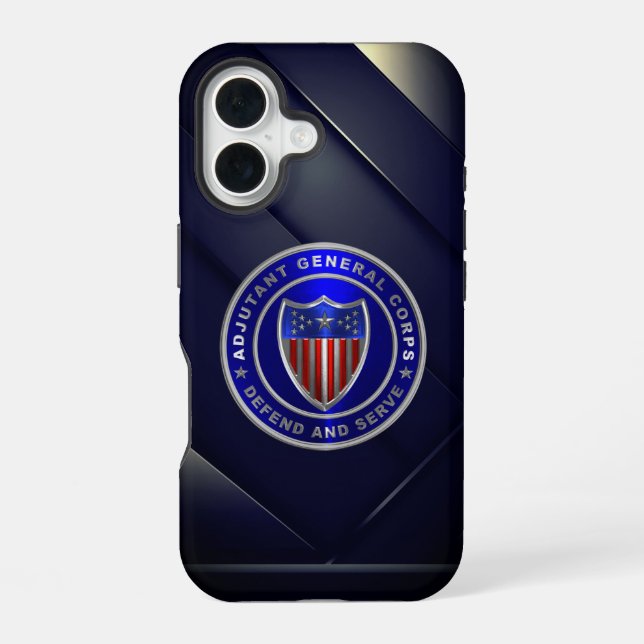 AG Adjutant General Corps iPhone 16 Case (Back)