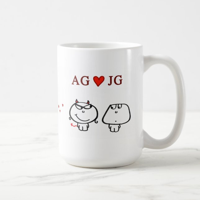 "AG heart JG" Coffee Mug (Right)
