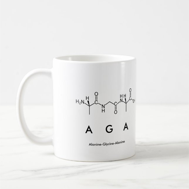 Aga peptide name mug (Left)
