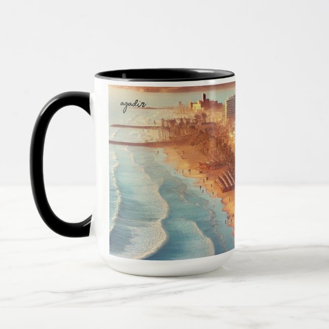 Agadir Skyline Mug - Coastal Sunset Vibes (Left)