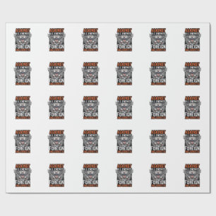 Against All Enemies Patriotic Eagle Shirt Design_1 Wrapping Paper