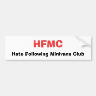Against minivans bumper sticker