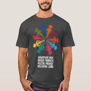 Against Racism Politics Freedom Love Gift 6 T-Shirt