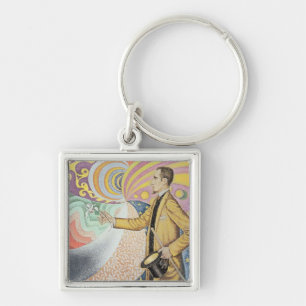 Against the Enamel of a Background Rhythmic Key Ring