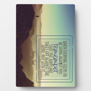 Against The Wind Plaque