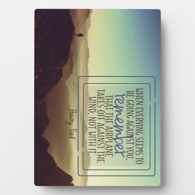 Against The Wind Plaque (Front)