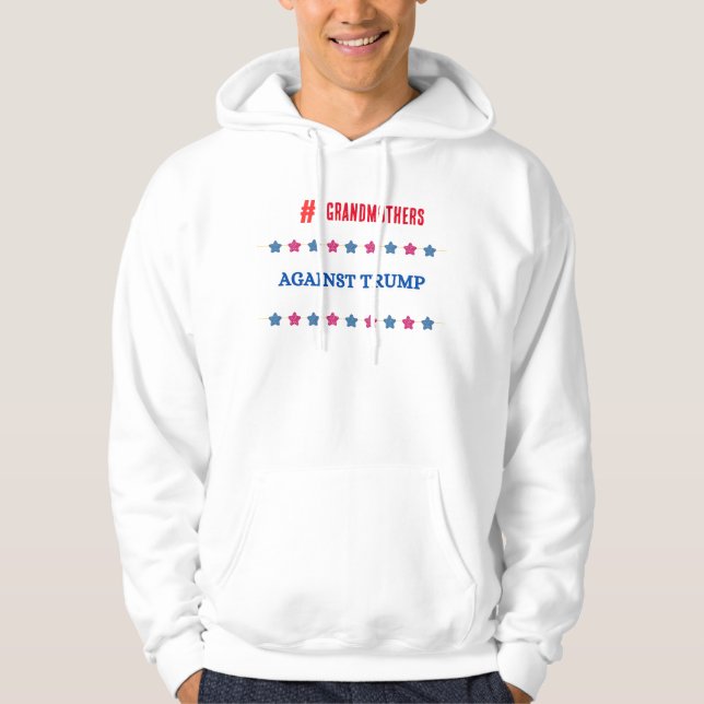Against Trump 2024 Election Personalised  Hoodie (Front)